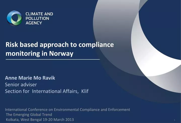 risk based approach to compliance monitoring in norway