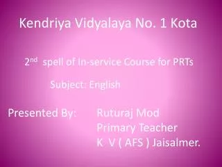 Kendriya Vidyalaya No. 1 Kota