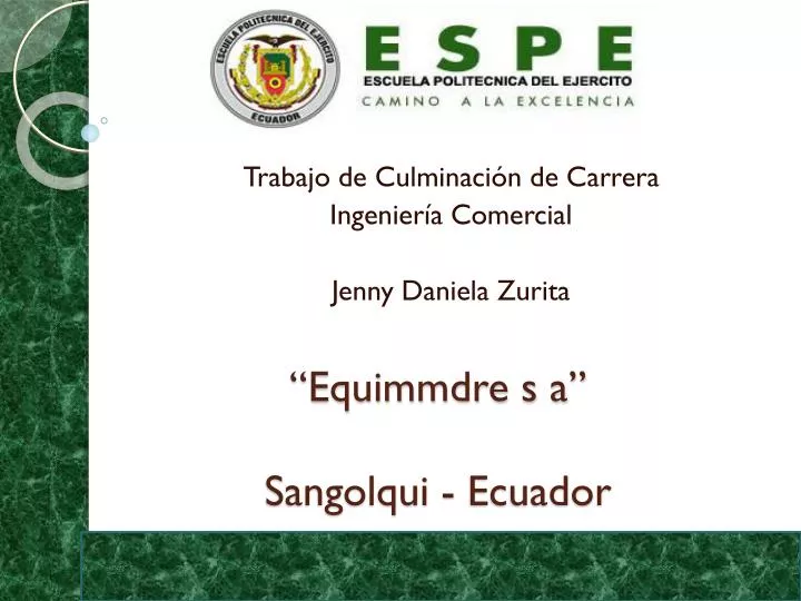 equimmdre s a sangolqui ecuador