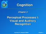 Perceptual Processes I: Visual and Auditory Recognition - slide 1