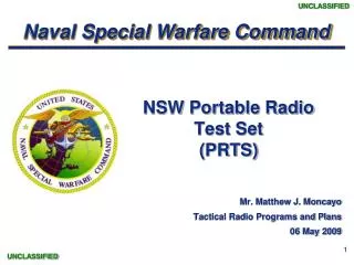 NSW Portable Radio Test Set (PRTS)
