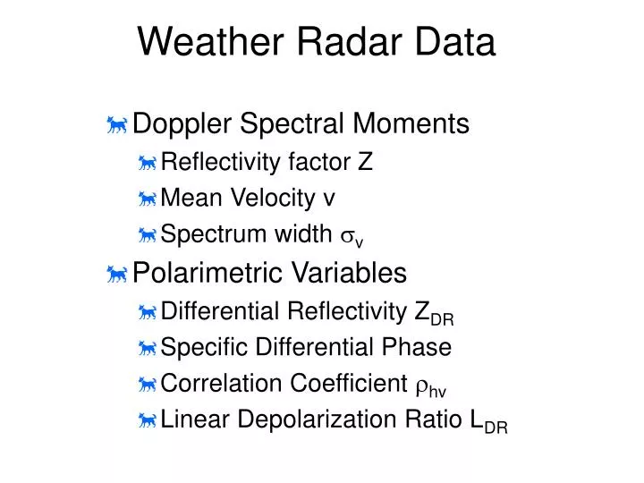 weather radar data