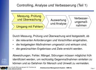 controlling analyse und verbesserung teil 1