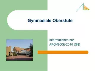 gymnasiale oberstufe