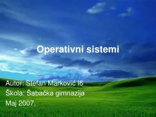 operativni sistem i