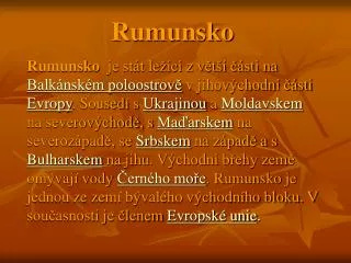 rumunsko