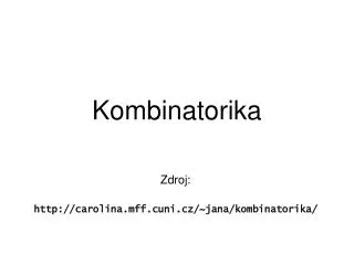 kombinatorika