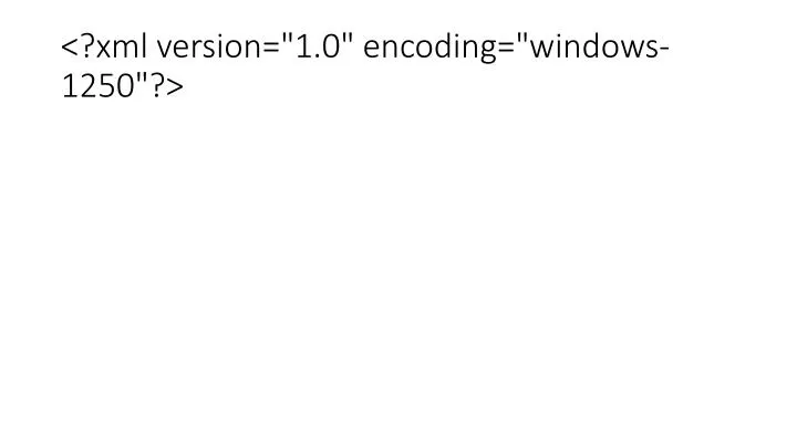 xml version 1 0 encoding windows 1250
