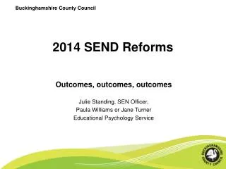 2014 SEND Reforms
