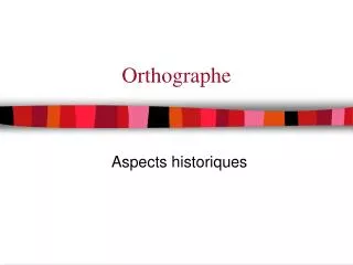 orthographe