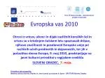 Evropska vas 2010 - slide 1