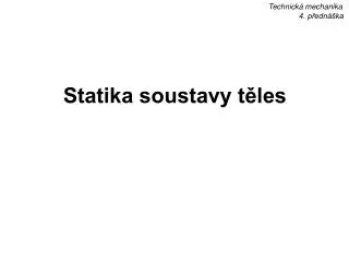 statika soustavy t les