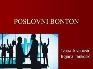 poslovni bonton