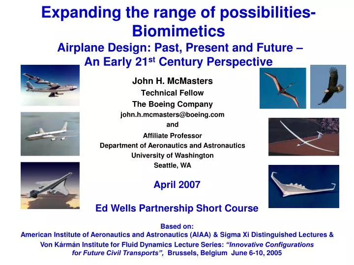 PPT - John H. McMasters Technical Fellow The Boeing Company john.h