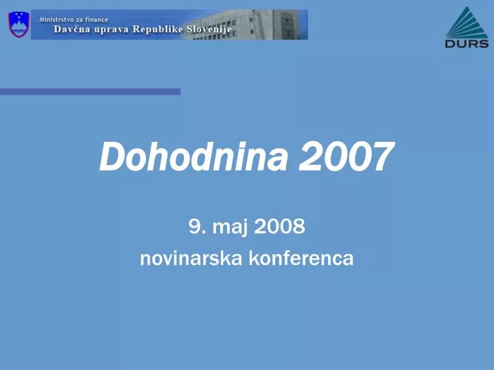 dohodnina 2007