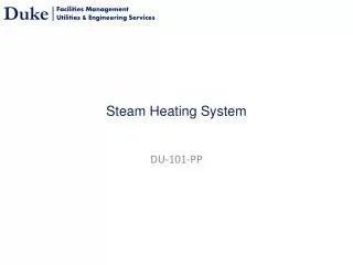 Steam Heating System