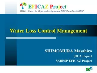 Water Loss Control Management