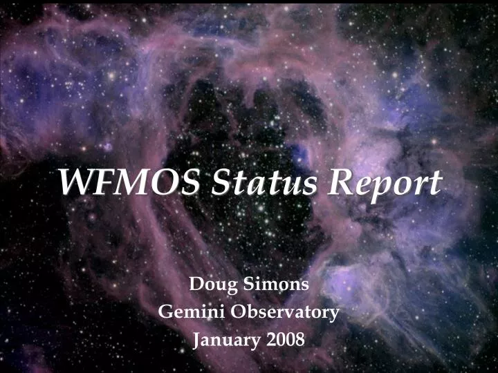 wfmos status report