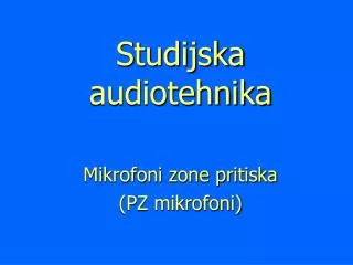studijska audiotehnika