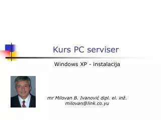 kurs pc serviser