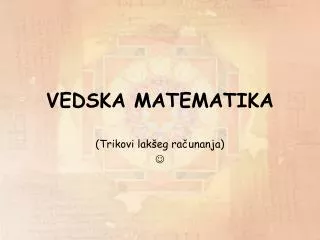 vedska matematika
