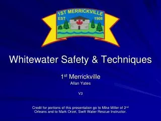 Whitewater Safety &amp; Techniques