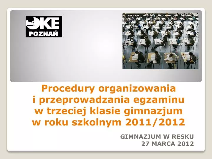 gimnazjum w resku 27 marca 2012