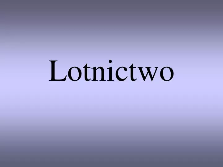 lotnictwo