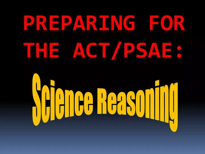 preparing for the act psae