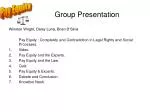 Group Presentation - slide 1