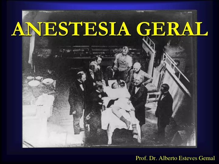 anestesia geral
