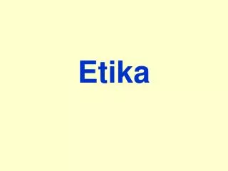 etika