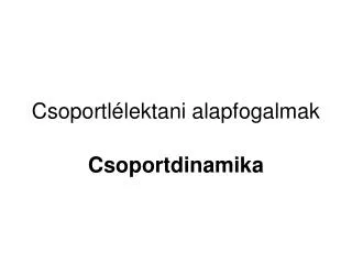 csoportl lektani alapfogalmak