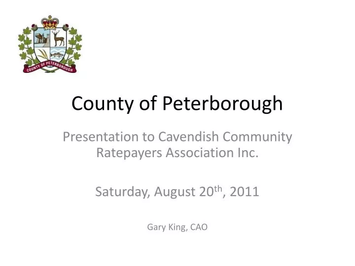 county of peterborough