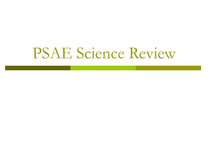 psae science review