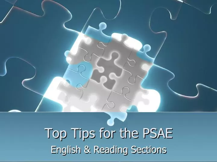 top tips for the psae