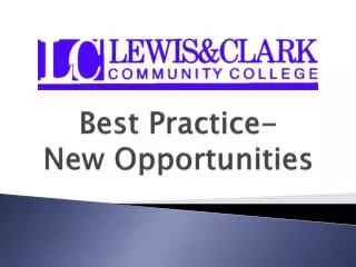 Best Practice- New Opportunities