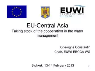 EU-Central Asia Taking stock of the cooperation in the water management