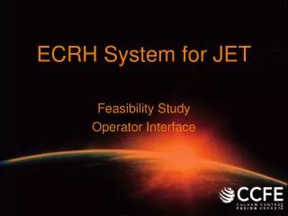 ECRH System for JET