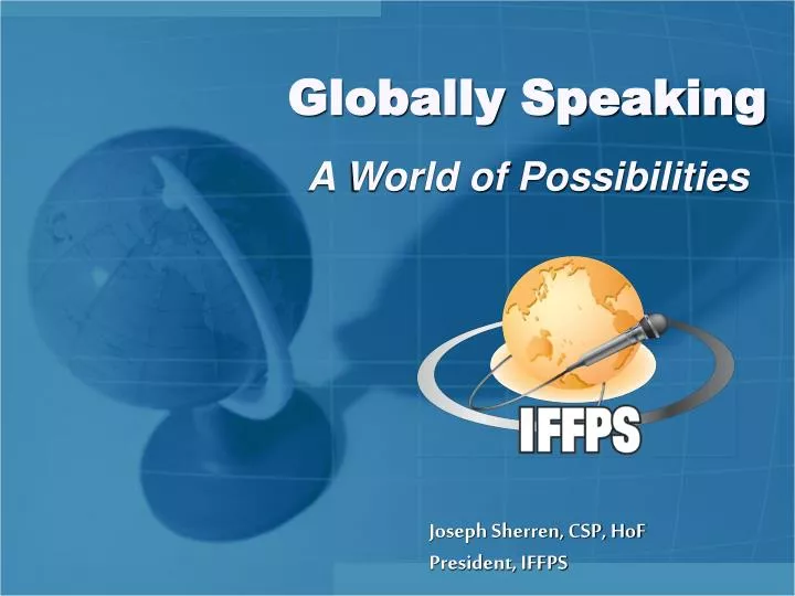 globally speaking