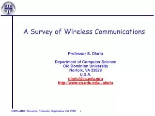A Survey of Wireless Communications