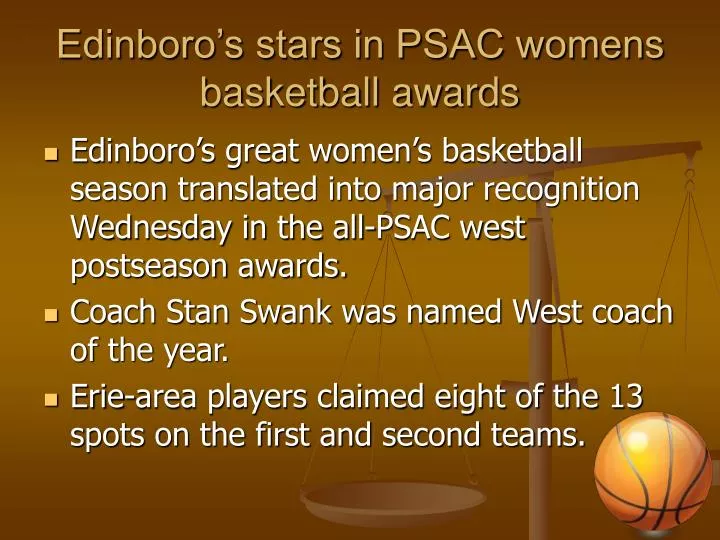 edinboro s stars in psac womens basketball awards