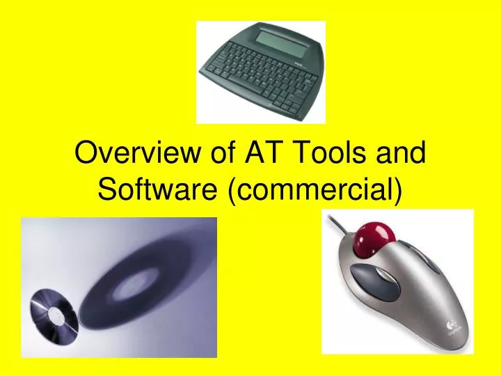 overview of at tools and software commercial