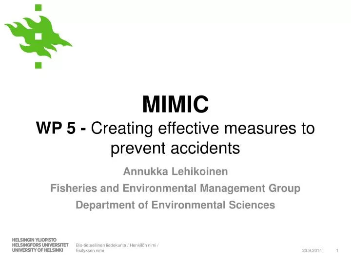 mimic wp 5 creating effective measures to prevent accidents
