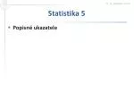 Statistika 5 - slide 1
