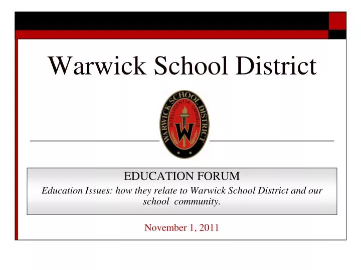 warwick school district