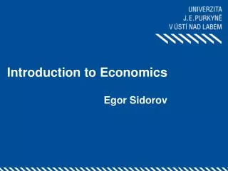 Introduction to Economics