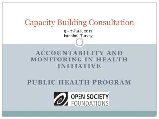 Capacity Building Consultation