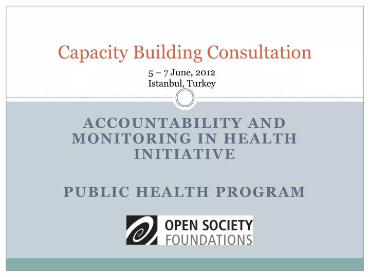capacity building consultation