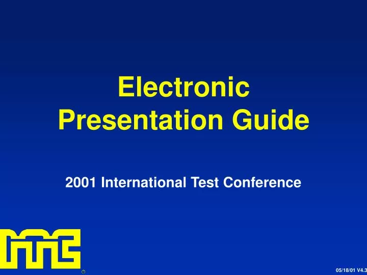 electronic presentation guide